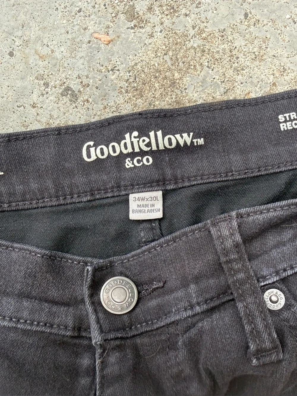 Goodfellow & Co Black Slim Straight Jeans